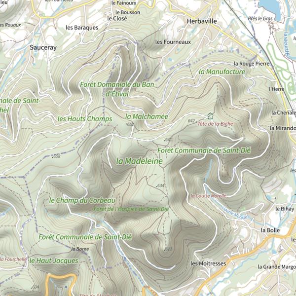Plan cartographique de Ru des Trois Scieries