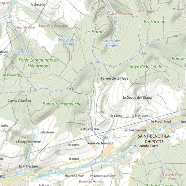 Plan cartographique de Ru d'Hertemeuche