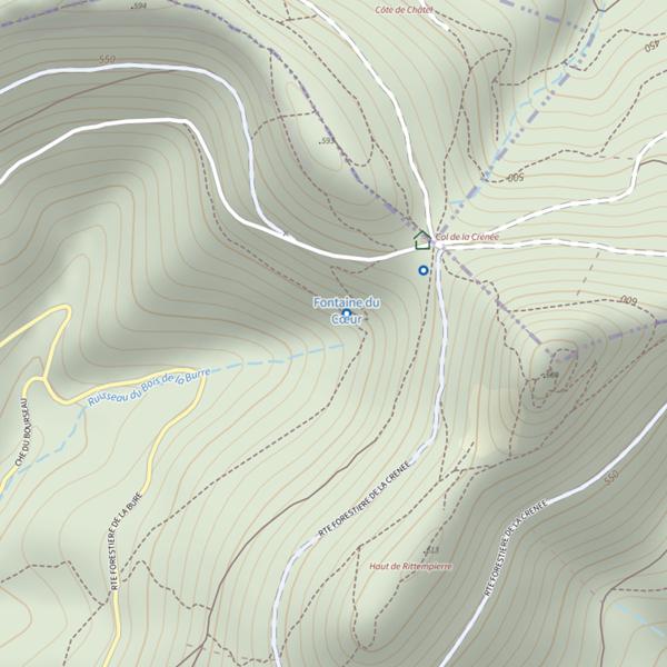 Plan cartographique de Ru du Bois de la Burre