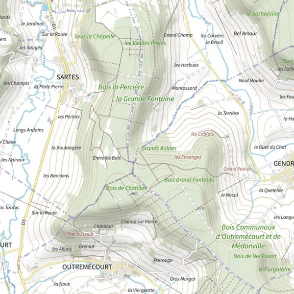 Plan cartographique de Ru du Bouchet
