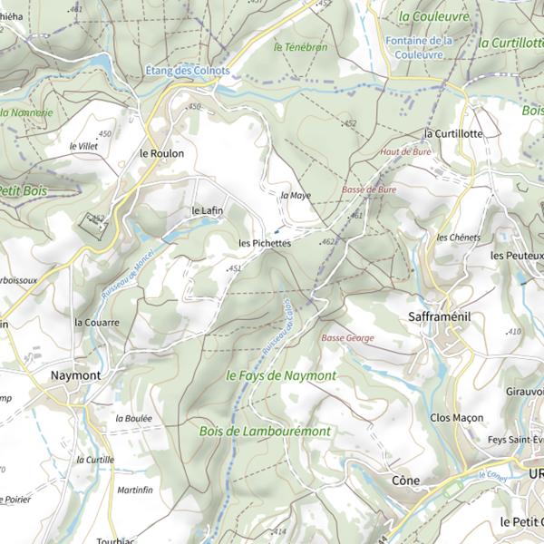 Plan cartographique de Ru du Calais