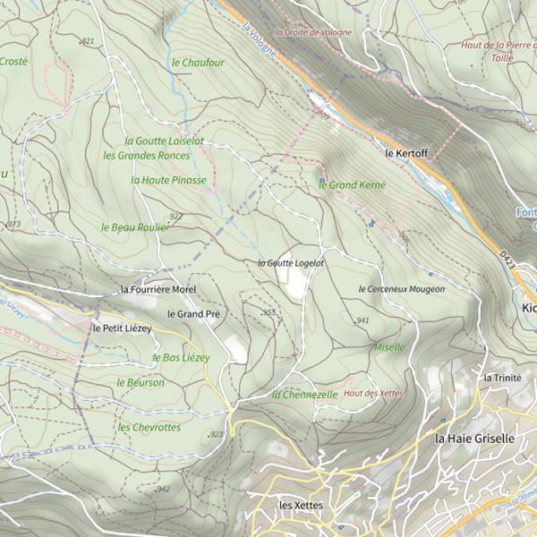 Plan cartographique de Ru du Chaufour