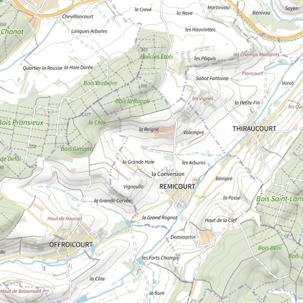Plan cartographique de Ru du Har Lacourt