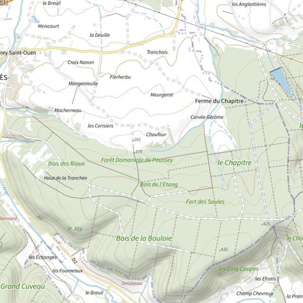 Plan cartographique de Ru du Moulin de l'Étang