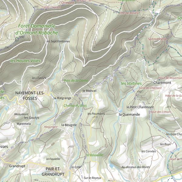 Plan cartographique de Ru du Pain