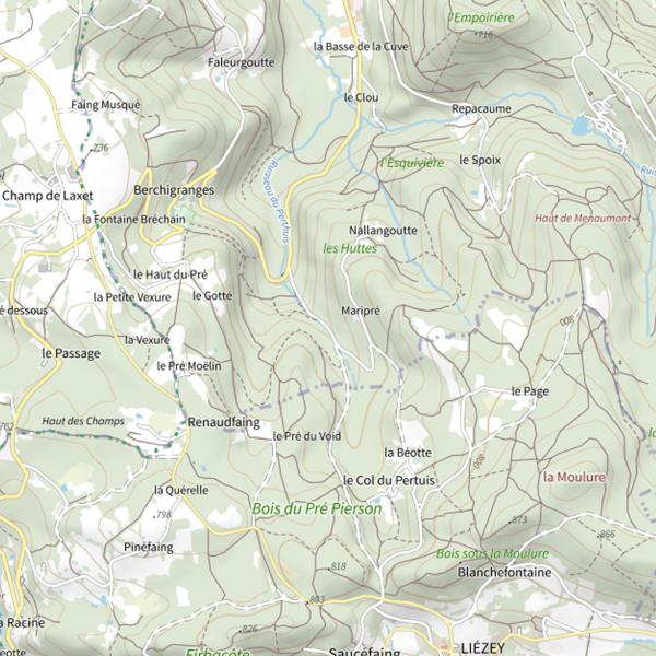 Plan cartographique de Ru du Perthuis