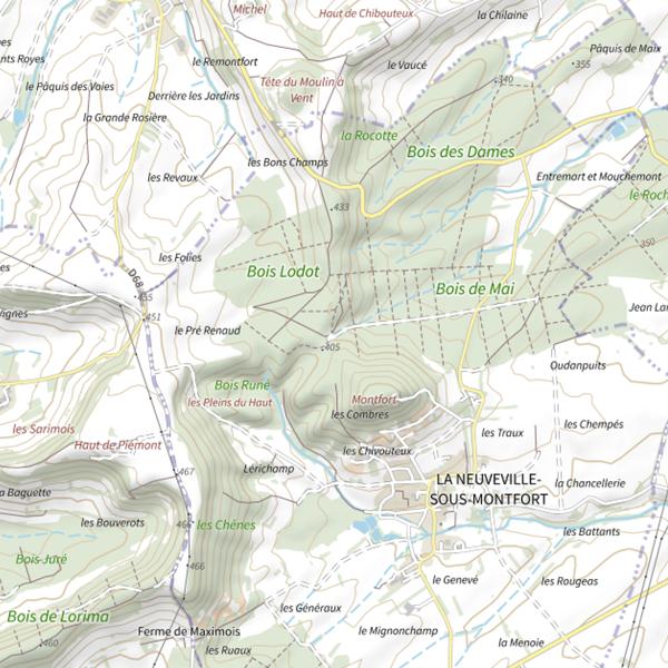 Plan cartographique de Ru du Potcuit