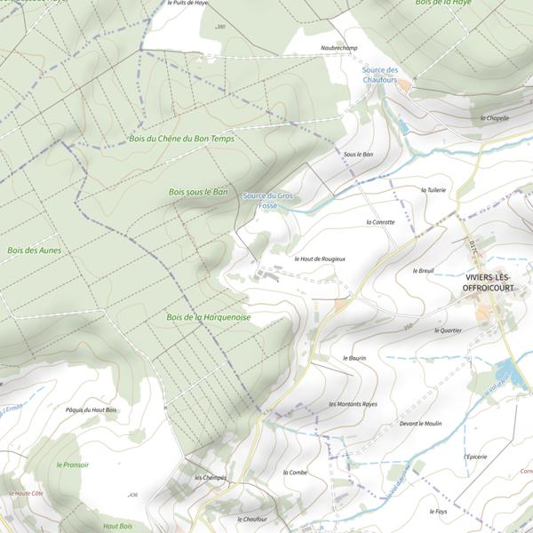 Plan cartographique de Ru du Pre de la Blanche