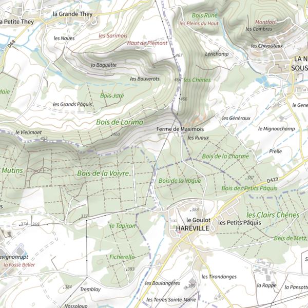 Plan cartographique de Ru du Pre Janneton