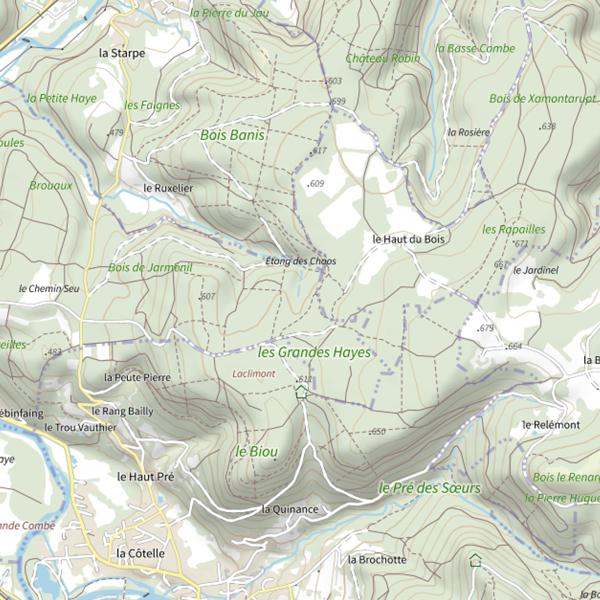 Plan cartographique de Ru du Ruxelier