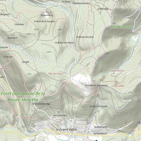 Plan cartographique de Ru du Seucy