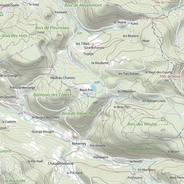 Plan cartographique de Ru du Thibieu