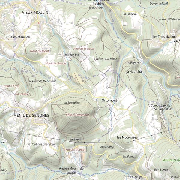 Plan cartographique de Ru du Vieux Moulin