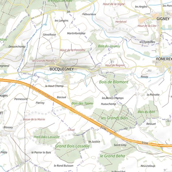 Plan cartographique de Ru Julot