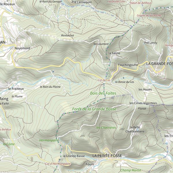 Plan cartographique de Ru la Hure