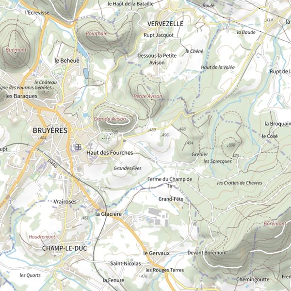 Plan cartographique de Ru la Lizenne