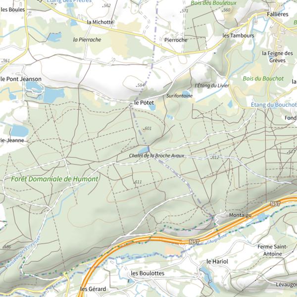 Plan cartographique de Ru la Niche