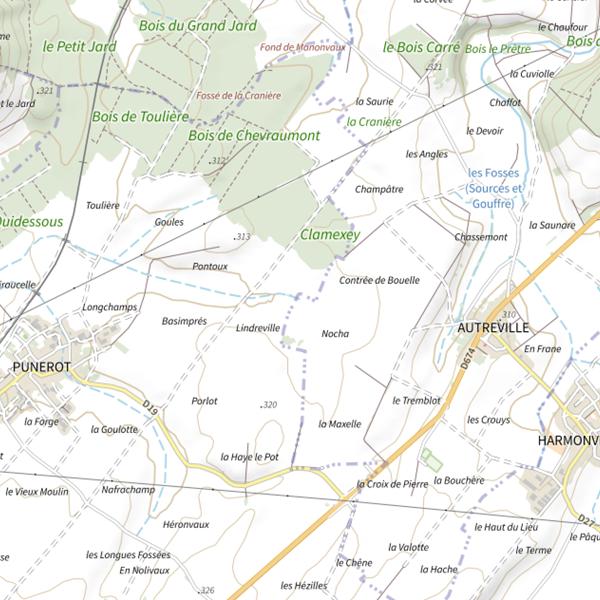 Plan cartographique de Ru la Rupe