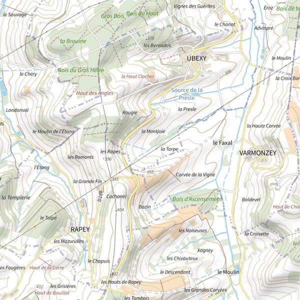 Plan cartographique de Ru la Tarpe