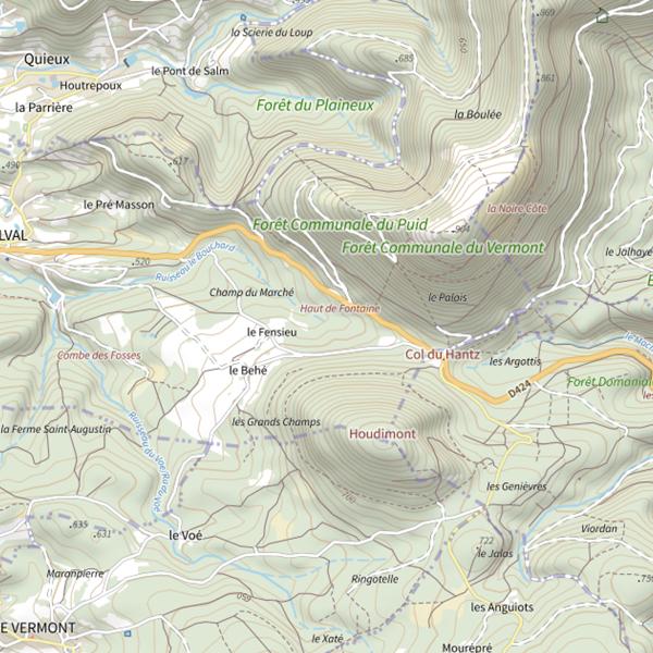 Plan cartographique de Ru le Bouchard