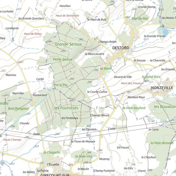Plan cartographique de Ru le Brabant
