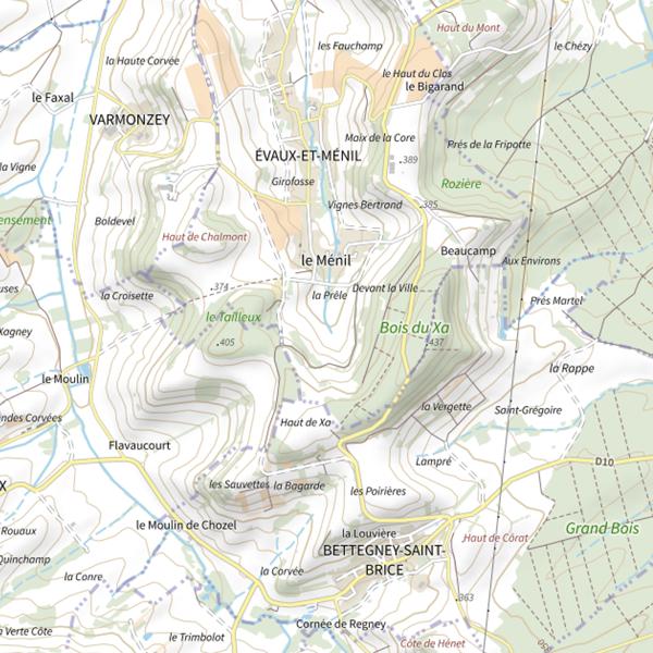 Plan cartographique de Ru le Colme