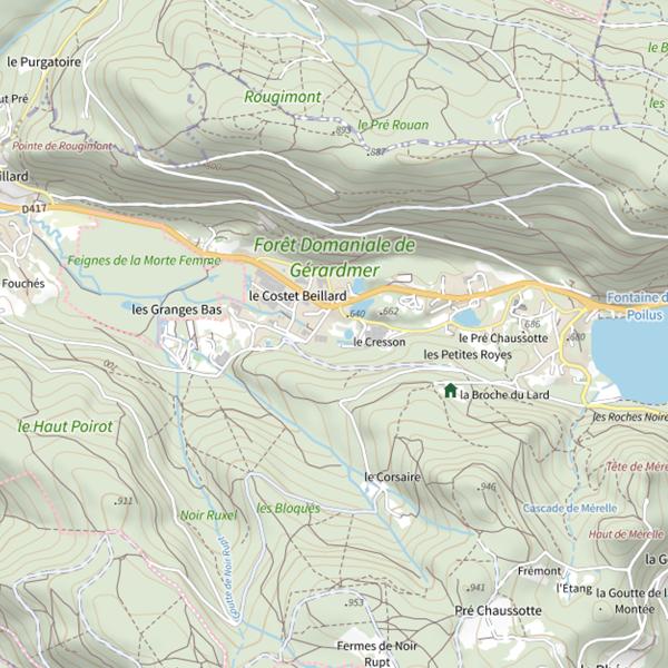 Plan cartographique de Ru le Costet