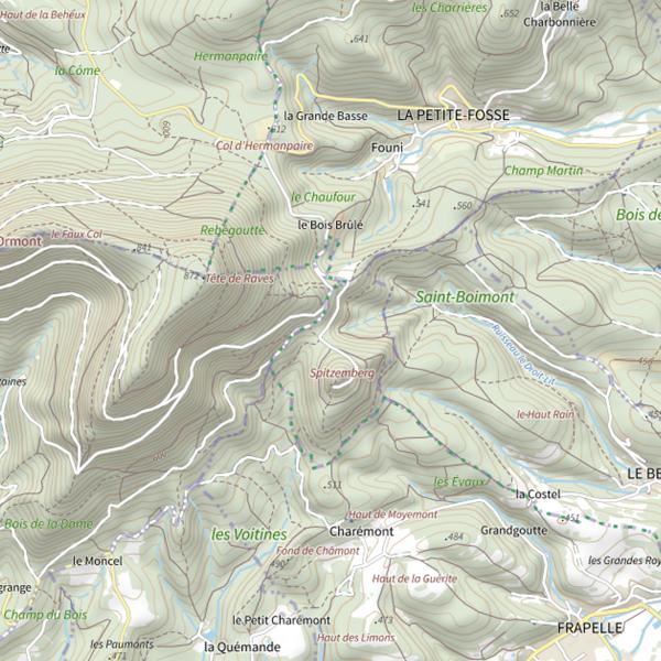 Plan cartographique de Ru le Droit-Lit