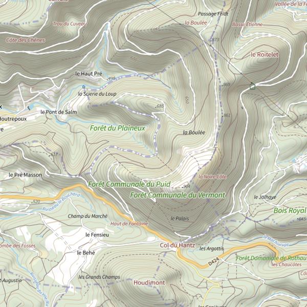 Plan cartographique de Ru le Fosse
