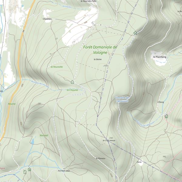 Plan cartographique de Ru le Lourdon