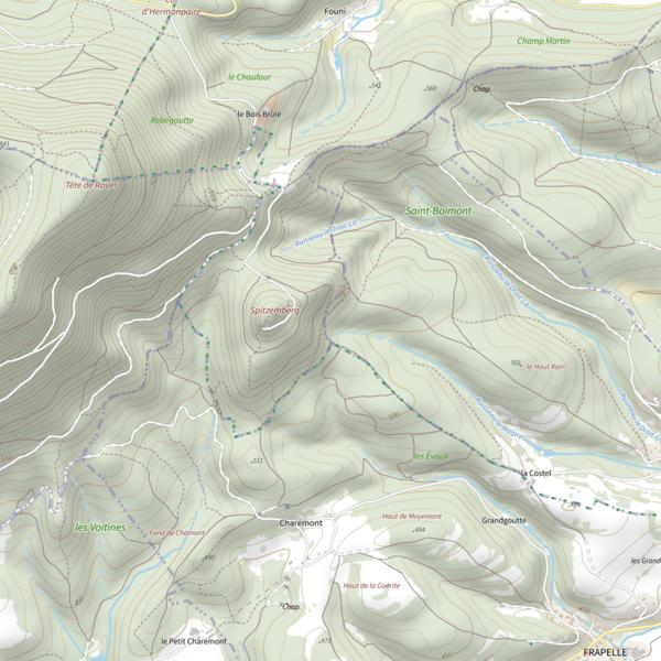 Plan cartographique de Ru le Malpre
