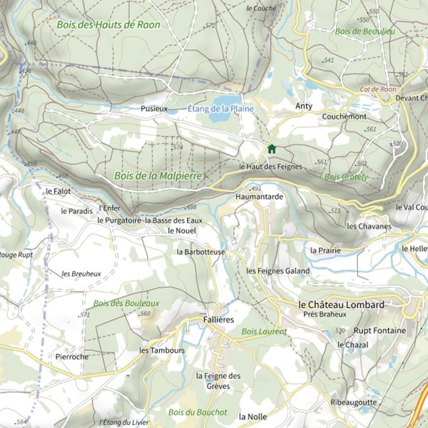 Plan cartographique de Ru le Moulin