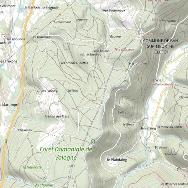 Plan cartographique de Ru le Neune