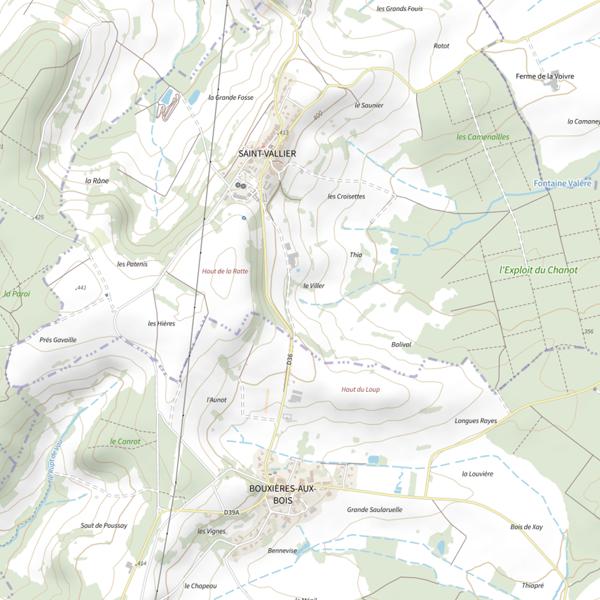Plan cartographique de Ru le Poinsot
