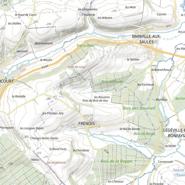 Plan cartographique de Ru le Ponce