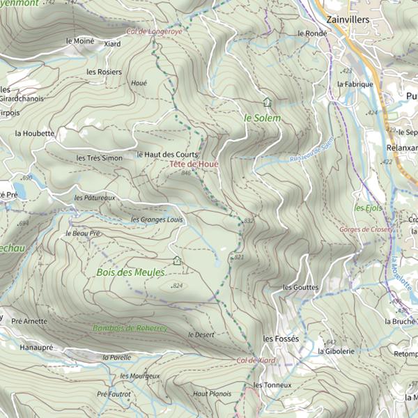 Plan cartographique de Ru le Ravage