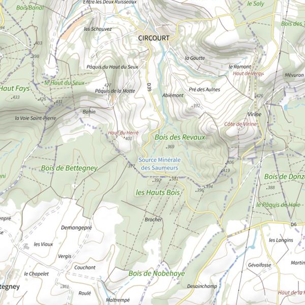 Plan cartographique de Ru le Robert