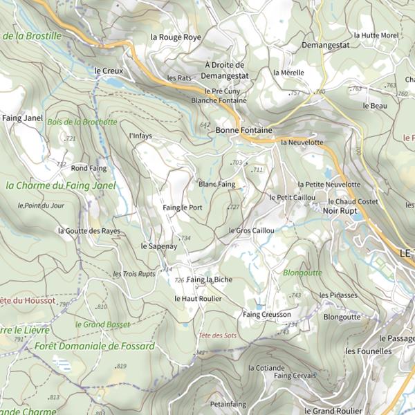 Plan cartographique de Ru le Scouet