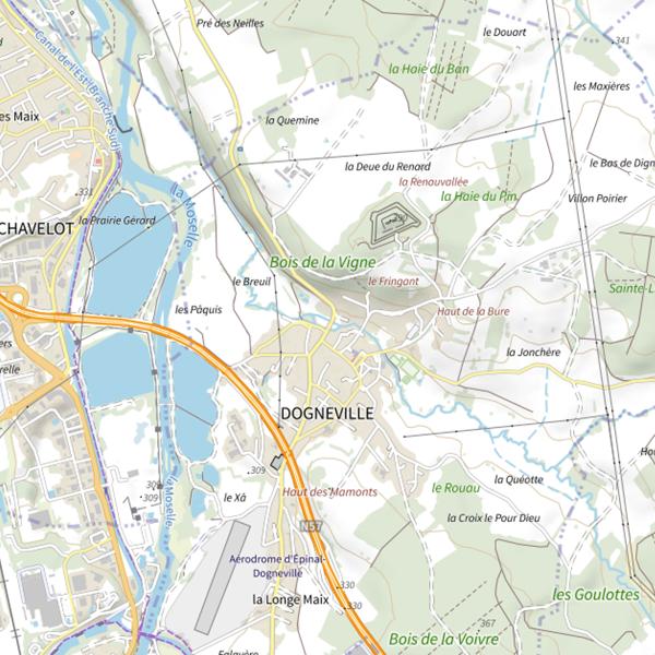 Plan cartographique de Ru le St-Oger