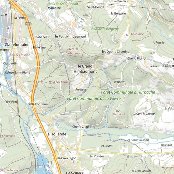 Plan cartographique de Ru le Tapageur
