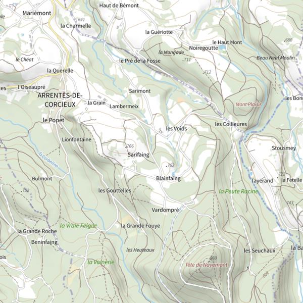 Plan cartographique de Ru le Xave