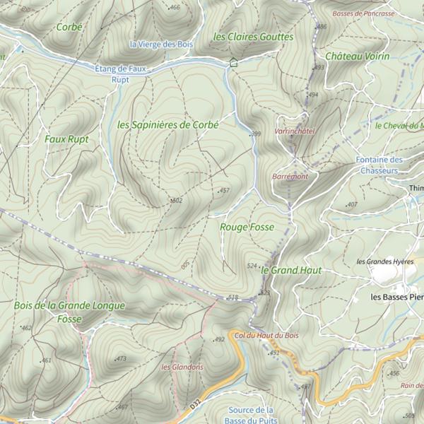 Plan cartographique de Ru Monseigneur