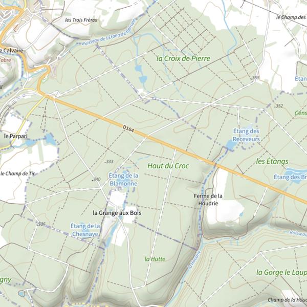 Plan cartographique de Ru Noires Gouttes