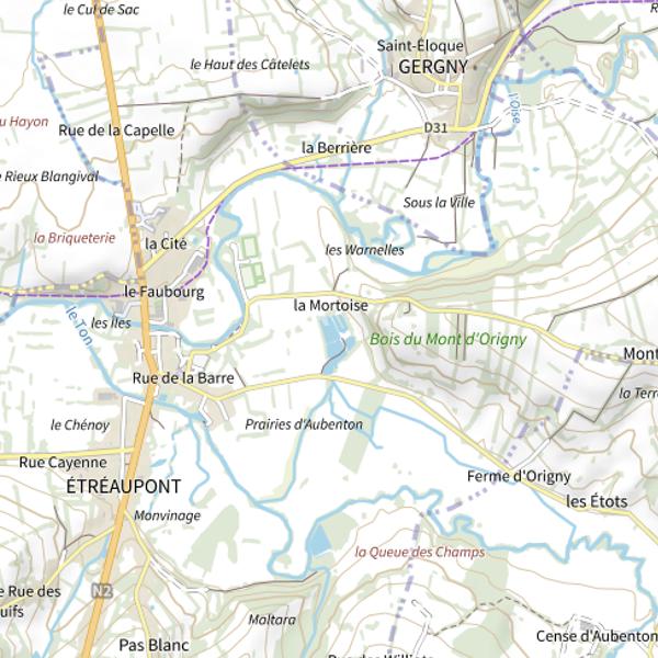 Plan cartographique de Rue de la Barre
