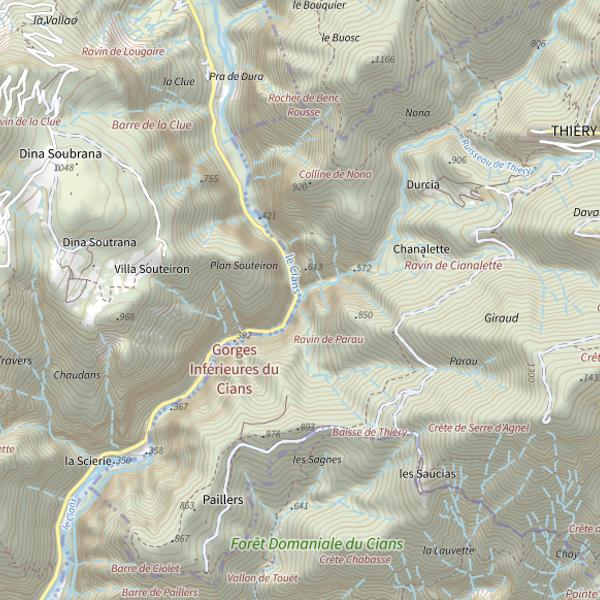 Plan cartographique de Ruisseau Arsilane