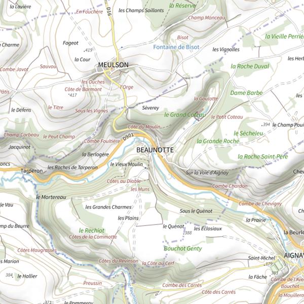 Plan cartographique de Ruisseau de Banlot