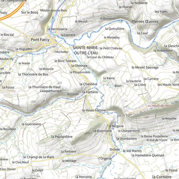 Plan cartographique de Ruisseau de Cauquefourgue