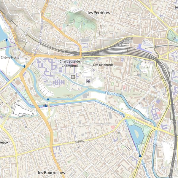 Plan cartographique de Ruisseau de la Chartreuse - Fédé