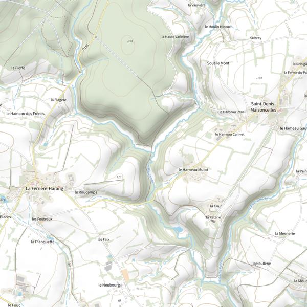Plan cartographique de Ruisseau de la Durandière