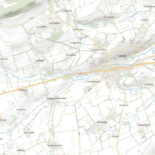 Plan cartographique de Ruisseau de la Moissonnière